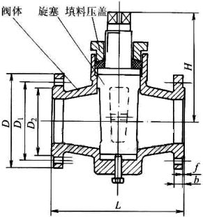 X43W/T-10型二通旋塞閥